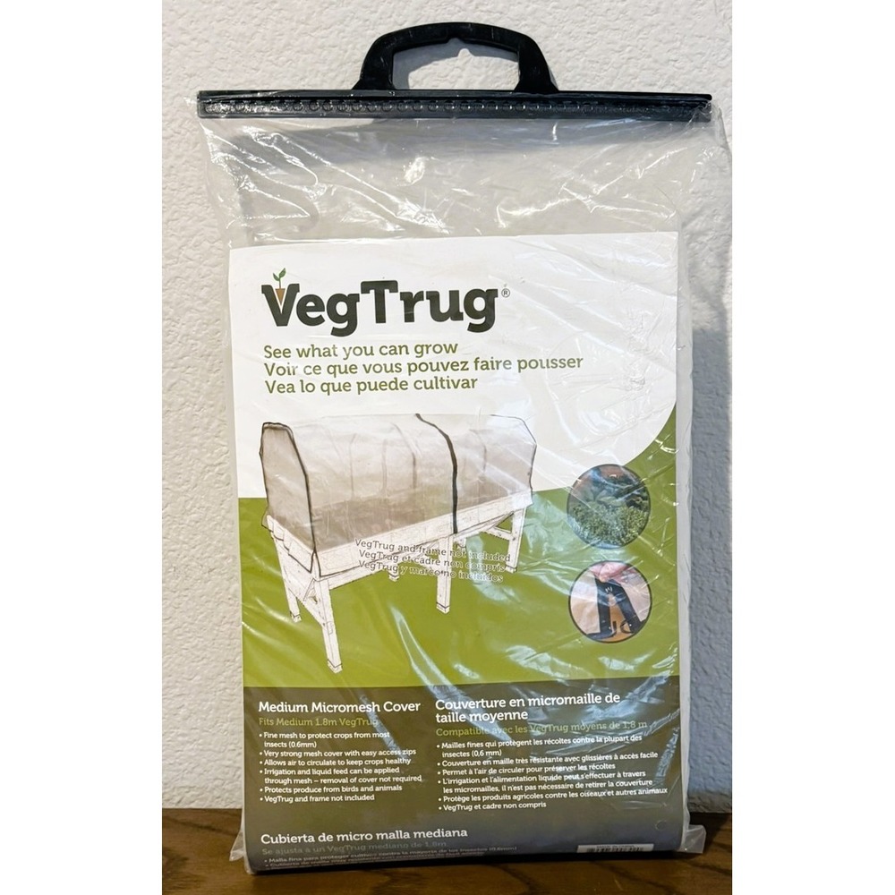 VegTrug Medium 1.8m Micromesh Cover 0.6mm Insect Pest Net Garden MGMMC1147